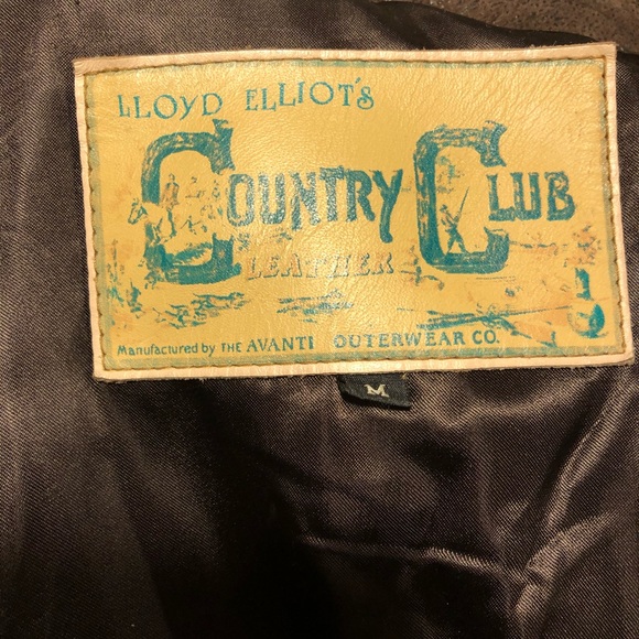 Leather Bomber Jacket -Lloyd Elliot’s Country Club - Picture 8 of 8